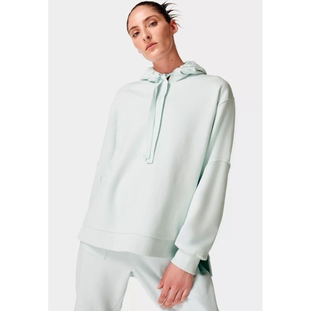 Sweaty Betty Womens Oversized Revive Hoodie Sweatshirt in Blue Size Small